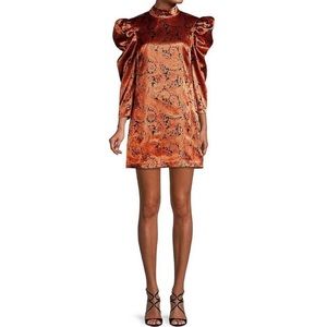 Cinq a Sept Paisley Print Mini Dress